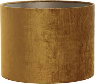 Light & Living Light & Living - Pantalla De L&aacute;mpara - Gemstone - Dorado - Textil