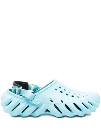 Crocs perforated-detail rubber clogs - unisex - Rubber/Rubber/Rubber - 11 - Blue