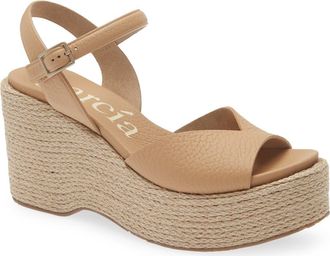 Pedro Garcia Doina Ankle Strap Platform Sandal in Camel Cervo at Nordstrom, Size 7.5Us