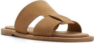 Aldo Josep Slide Sandal in Tan Suede at Nordstrom, Size 10.5