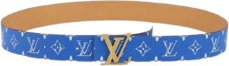 Louis Vuitton Pre-owned Vintage Monogram Belt - Dames - Vintage Accessoires - Blauw - ONE Size - Vintage