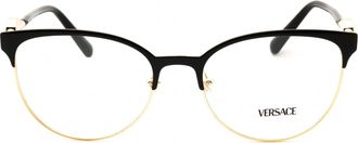 Versace 0VE1271 Cat-Eye Metal Eyeglasses - Black
