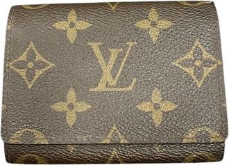 Louis Vuitton Pre-owned Wallets, male, Brown, Size: ONE SIZE Pre-owned Envelope Carte de Visite Monogram Card Case