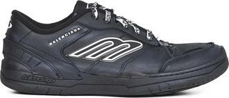 Balenciaga Hamptons Worn-Out Sneaker - Heren - Sneakers - Zwart - 44 EU - Leer - Schoenen