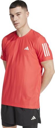 adidas Mens adidas Own The Run Short Sleeve T-Shirt - Semi Lucid Red Size XXL