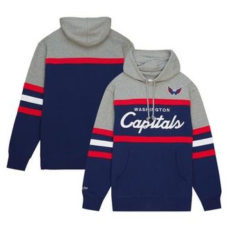 Mitchell & Ness Mens Mitchell & Ness Navy/Gray Washington Capitals Head Coach Pullover Hoodie at Nordstrom, Size Xx-Large