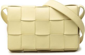 Bottega Veneta Pre-owned Bottega Veneta Nappa Intrecciato Cassette Crossbody Unisex PKNEENMPN6WCHNPW