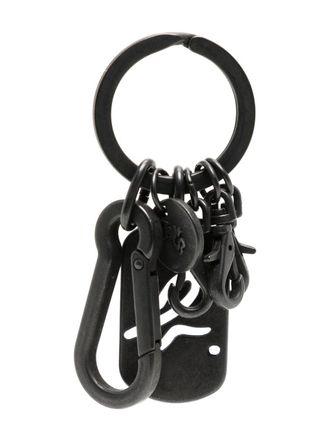 agn&egrave;s b. cut-out logo detail keychain - unisex - Metal - One Size - Black