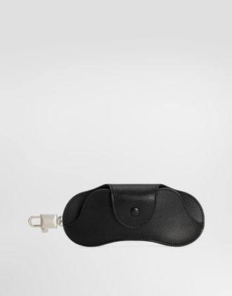 Dolce & Gabbana Calfskin Eyewear Case - Man Wallets And Small Leather Goods Black Onesize