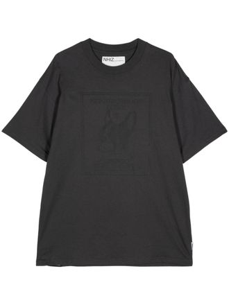 Izzue graphic-print cotton T-shirt - men - Cotton - L - Grey