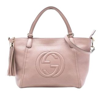 Gucci Pre-owned Handbags, female, Pink, Size: ONE SIZE Pre-owned The Soho