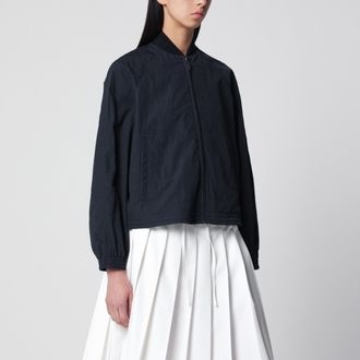 Herno Giacca con zip blu in nylon