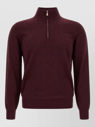Brunello Cucinelli cashmere half-zip sweater