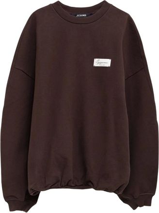 Jacquemus Sudadera Montaigne con cuello redondo - Sweatshirts & Hoodies - Mujer - Marr&oacute;n - L