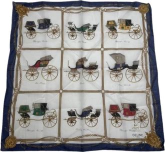 Celine Pre-owned Scarves, female, Multicolor, Size: ONE SIZE Pre-owned Silk Scarf