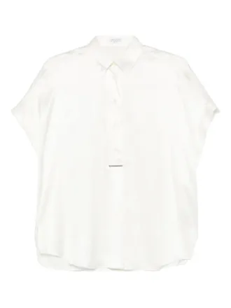 Brunello Cucinelli short-sleeve shirt - Bianco