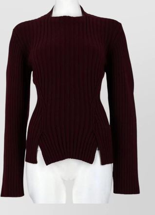 Victoria Beckham cashmere wool ribbed slim-fit jumper