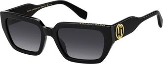 Marc Jacobs Stijlvolle Zonnebril - Dames - Zonnebrillen - Zwart - 54 MM - Accessoires