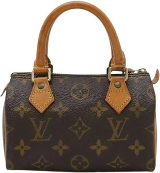 Louis Vuitton Pre-owned Mini Bags, female, Brown, Size: ONE SIZE Pre-owned Monogram Mini Speedy Handbag