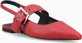 Hush Puppies Womens Diya Buckle Womens Mary Jane Shoes - Red - Size: 8