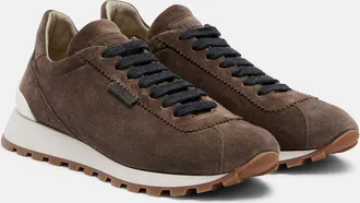Brunello Cucinelli Monili suede sneakers