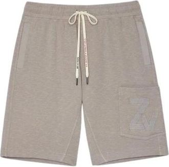Zadig&Voltaire Korte Broeken, Heren, Beige, M, Parker Arrow Naturel Shorts