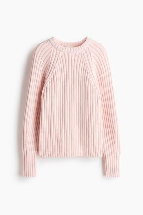H&M Rib-knit Jumper in Light Pink at Nordstrom, Size Xx-Large