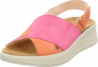 Think Plateau Sandaal - Dames - Schoenen - Veelkleurig - Maat: 38 EU Velours