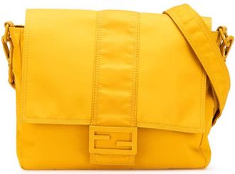 Fendi Pre-owned Fendi Medium Econyl Nylon Baguette Crossbody Ladies 7VA537 AG0P 219 10429