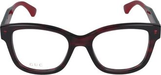 Gucci Groene Havana Bril Stijlvol Model - Dames - Brillen - Bruin - 51 MM - Accessoires
