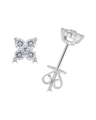 Sabrina Designs 14K 0.32 Ct. Tw. Diamond Flower Studs