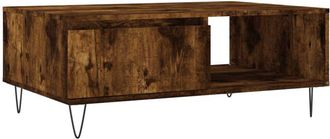 vidaXL Coffee Table Smoked Oak 90x60x35 cm Engineered Wood Vidaxl