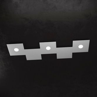 Top-Light Top-light - Plafoniera moderna top light eccentric 1156 3l2d gx53 led metallo lampada parete soffitto, finitura metallo grigio