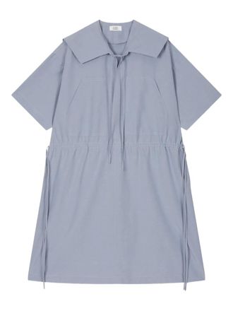 STUDIO TOMBOY sailor-collar drawstring dress - women - Acetate/Cotton - OS - Blue