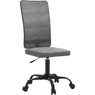 vidaXL Silla De Oficina Regulable En Altura Tela De Malla Gris Vidaxl