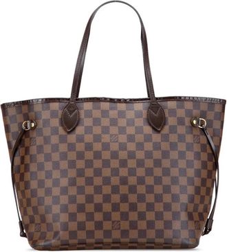 Louis Vuitton Pre-owned Tote Bags, female, Brown, Size: ONE SIZE Pre-owned Checkered Pattern Tote Bag