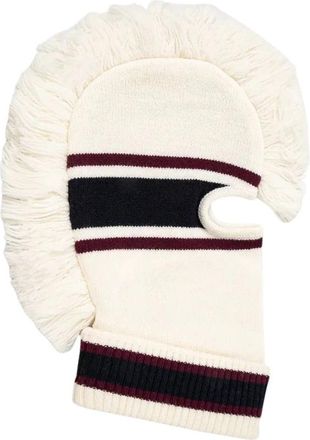 AMBUSH Fringe Knit Balaclava - Heren - Hoeden - Beige - ONE Size - Wol - Accessoires