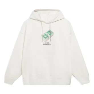 Li-Ning x Phil Hackett Graphic Hoodie White AWDT227-2