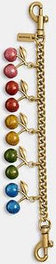 Coach Cherries Motif Chain Bag Charm