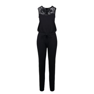Urban Classics Jumpsuit Dames/Dames met Blok Kanten Detail (Zwart)