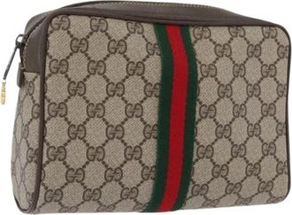 Gucci Pre-owned Clutches, female, Beige, Size: ONE SIZE Pre-owned Vintage Plastic Clutch