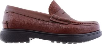 Ferragamo Rocket Leather Penny Loafers, Size 5.5 EEE