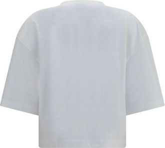 Brunello Cucinelli Womens White Cotton T-Shirt