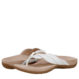 Vionic Bella Braid Thong Sandals White J4526L1100 Womens
