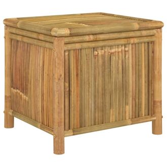 Berkfield Home Garden Storage Box 60x52x55cm Bamboo in Brown | Size: 60 x 52 x 55 cm