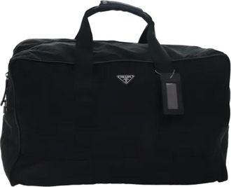 Prada Pre-owned Weekend Bags, female, Black, Size: ONE SIZE Pre-owned Vintage Boston Bag