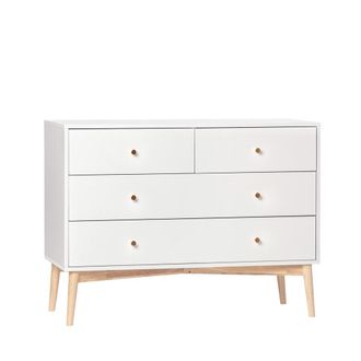 Klast C&oacute;moda efecto madera blanco 100x76 cm