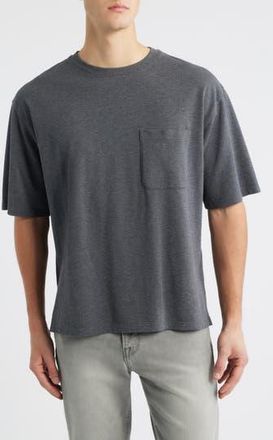 Frame Denim Relaxed-Fit Cotton T-Shirt in Grey Melange at Nordstrom Rack, Size X-Large