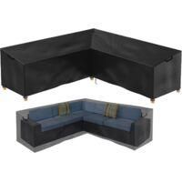 OEM Funda Impermeable En Forma De V Para Muebles De Jard&iacute;n De Rat&aacute;n, Ideal Para Sof&aacute;s Esquineros - 215 X 215 X 87 Cm - Crezuo