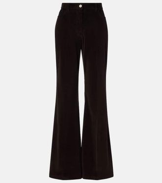 Ferragamo Cotton corduroy flared pants